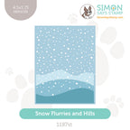 Simon Says Stamp Set of 2 Stencils Snow Flurries and Hills 1187st