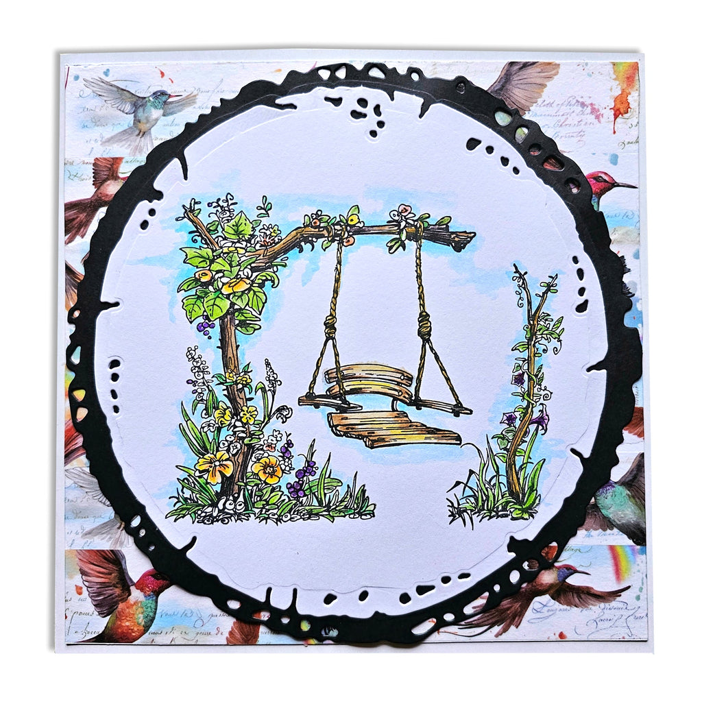 AALL & Create Swing Garden A6 Clear Stamps 1197 tree swing