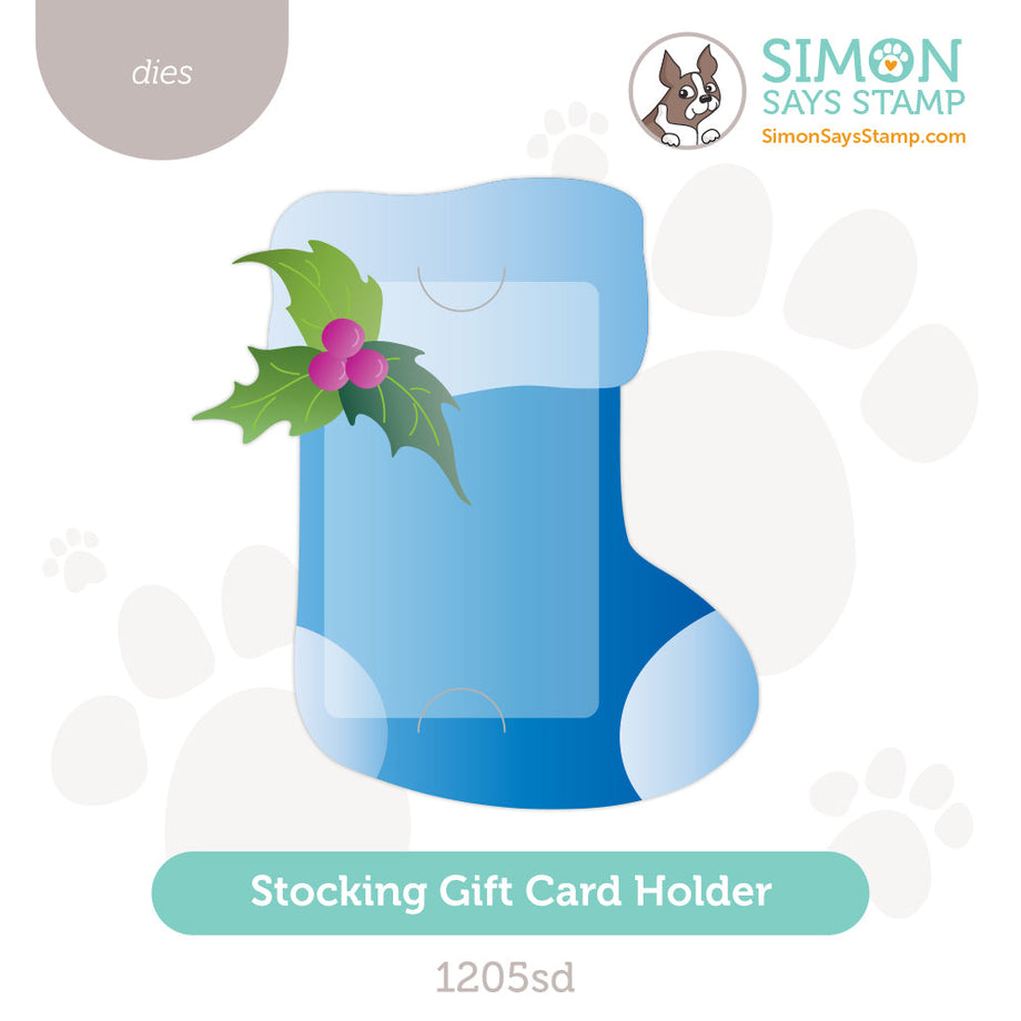 Simon Says Stamp Stocking Gift Card Holder Wafer Dies 1205sd