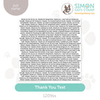 Simon Says Clear Stamp Thank You Text 1209ss Moments in Time