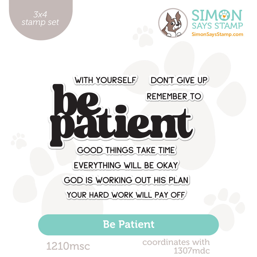 Simon Says Clear Stamps Be Patient 1210msc STAMPtember