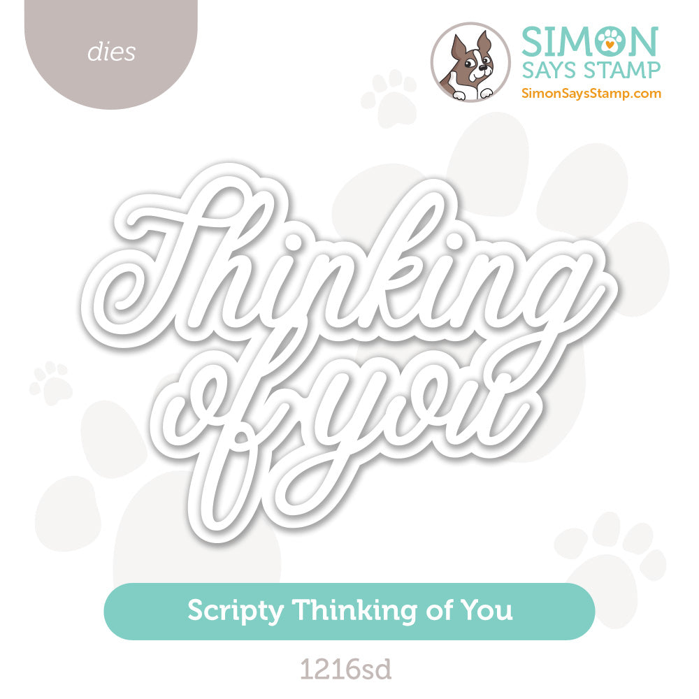 Simon Says Stamp Scripty Thinking of You Wafer Dies 1216sd
