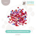Simon Says Stamp Embellishment Mix Candy Hearts 1223ch Smitten