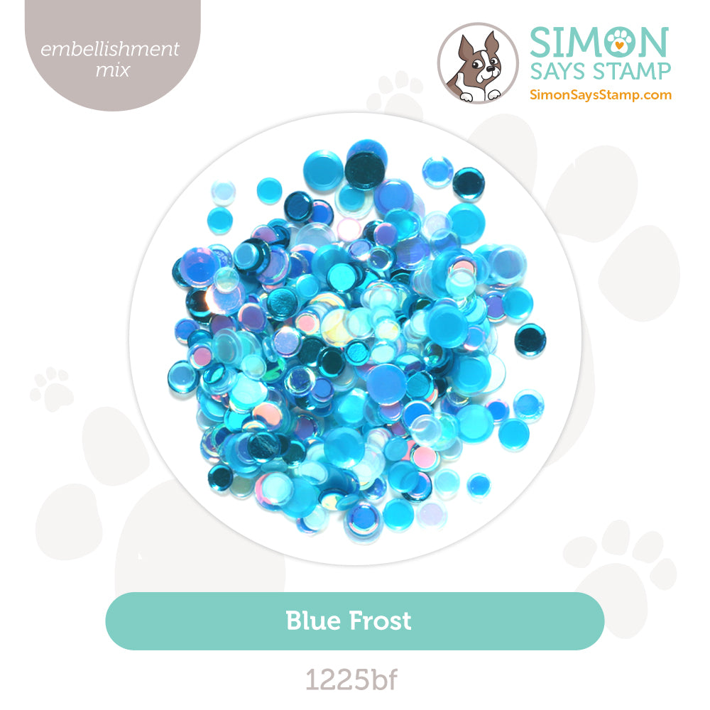 Simon Says Stamp Embellishment Mix Blue Frost 1225bf DieCember