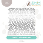 Simon Says Clear Stamp White Christmas Text 1228ss