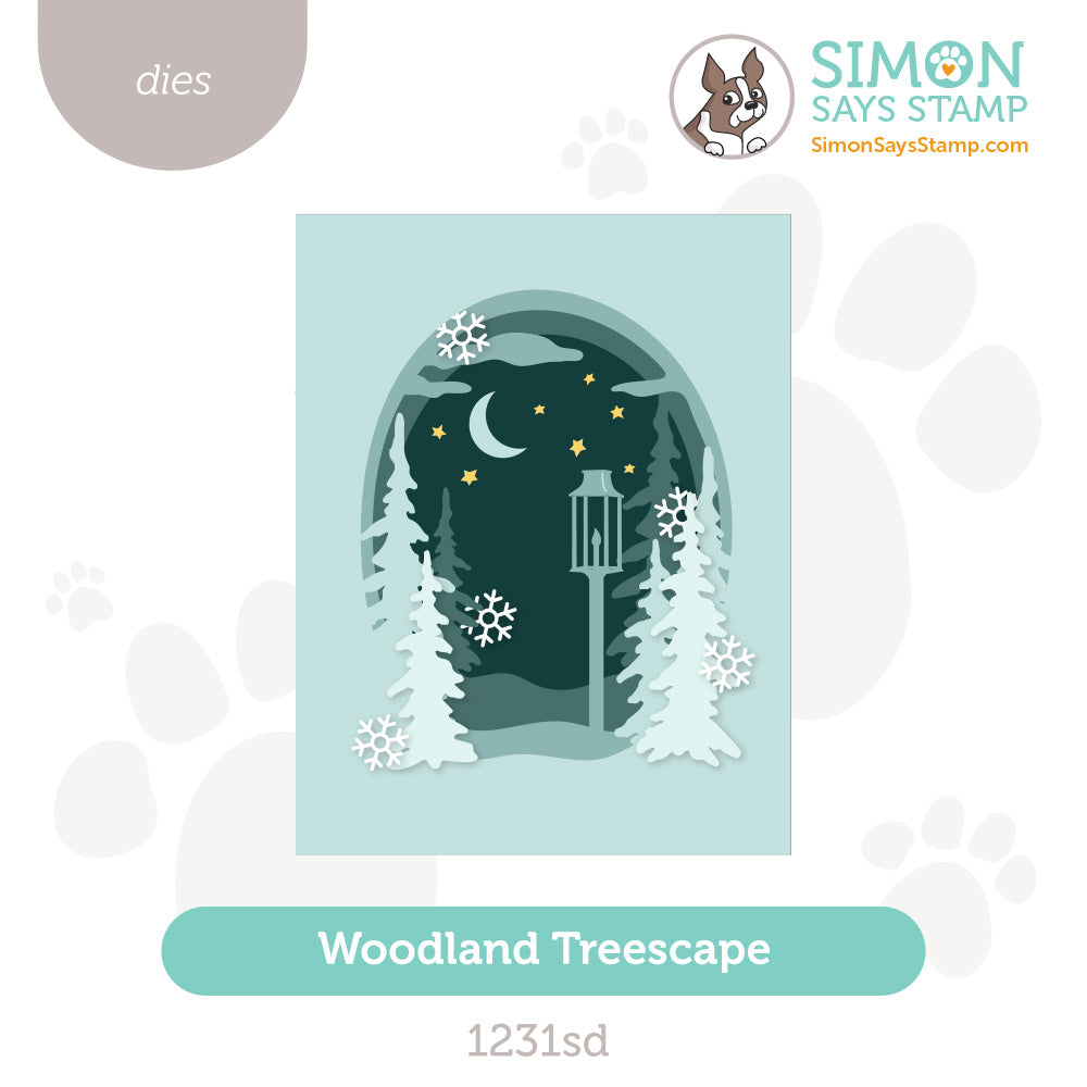 Simon Says Stamp Woodland Treescape Wafer Dies 1231sd DieCember