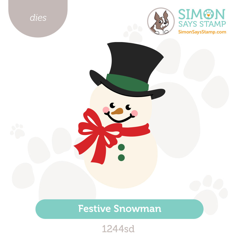 Simon Says Stamp Festive Snowman Wafer Dies 1244sd