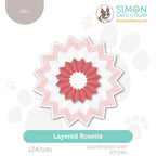 Simon Says Stamp Layered Rosette Wafer Dies 1247sdc