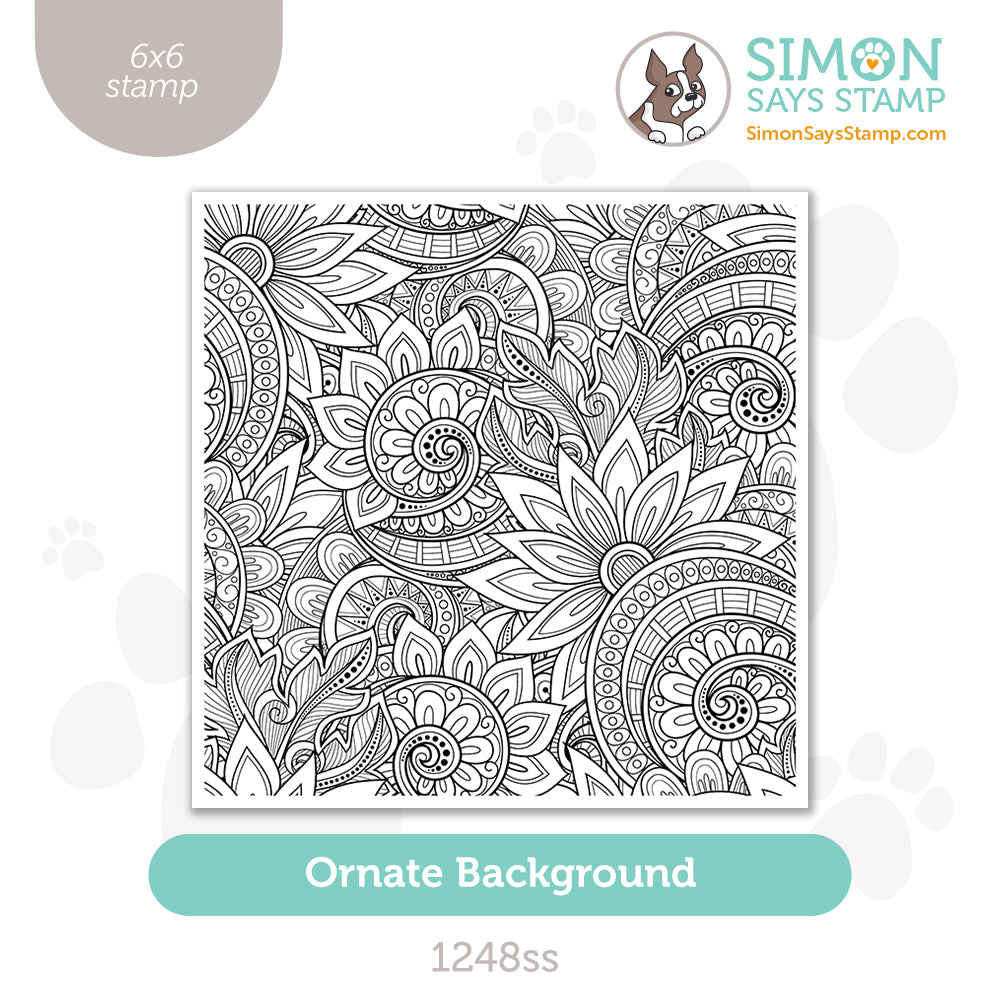 Simon Says Clear Stamp Ornate Background 1248ss