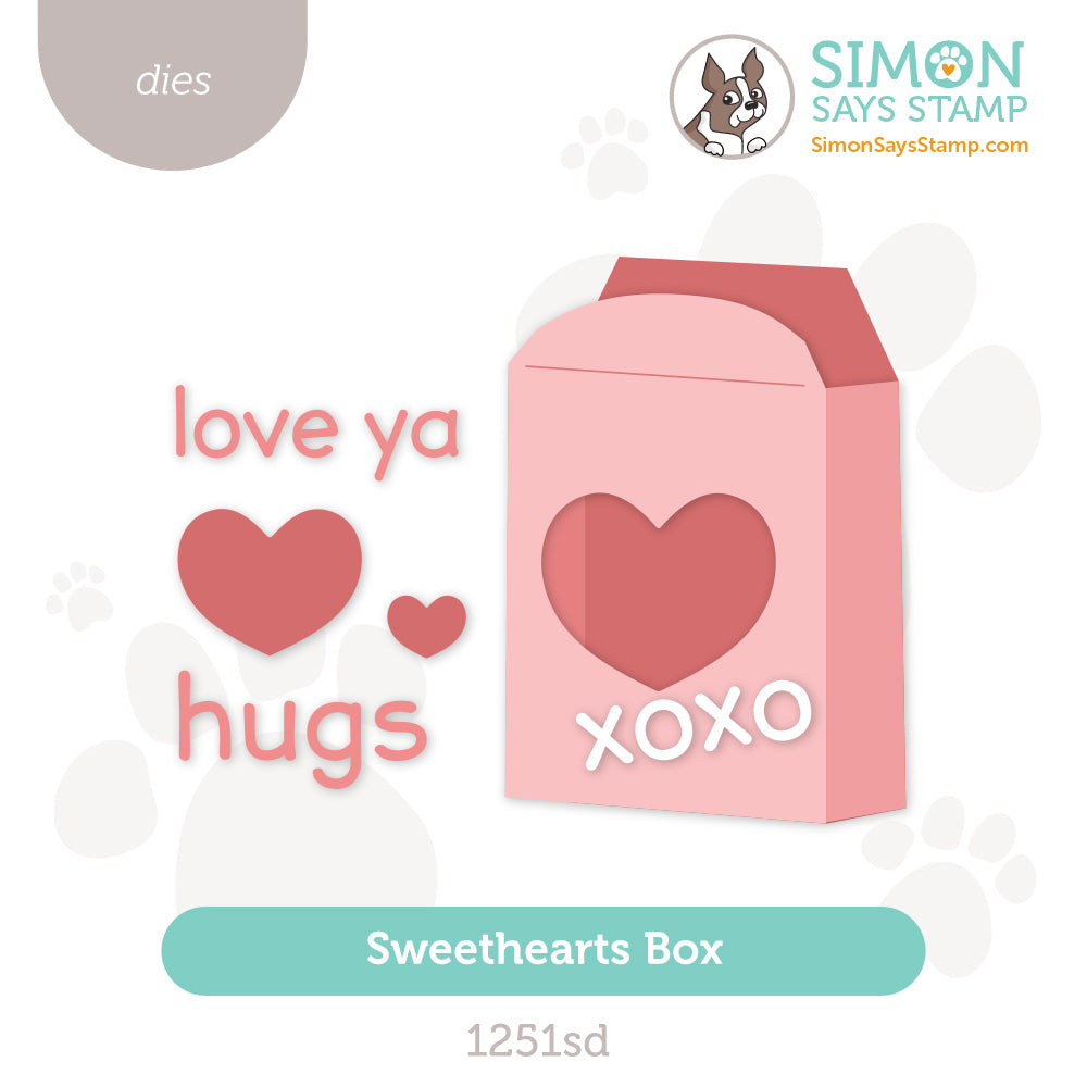 Simon Says Stamp Sweethearts Box Wafer Dies 1251sd To Love