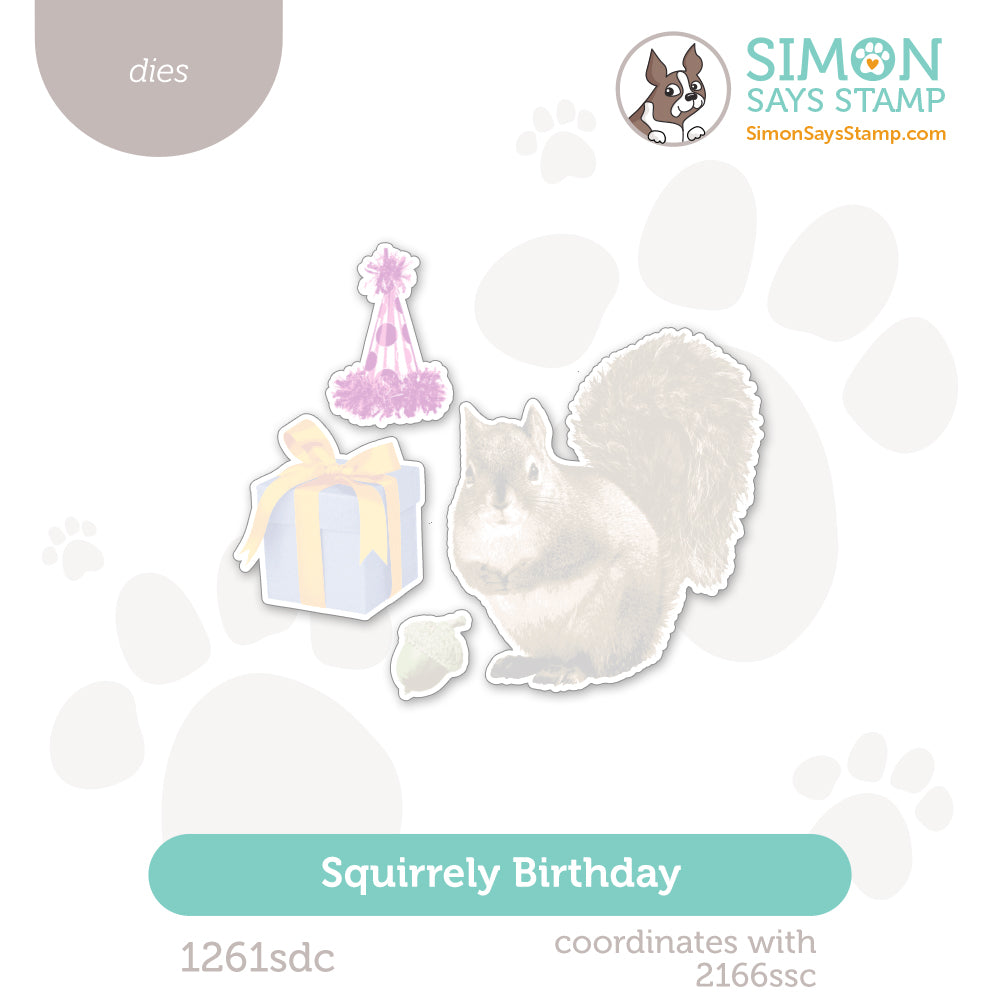 Simon Says Stamp Squirrely Birthday Wafer Dies 1261sdc STAMPtember