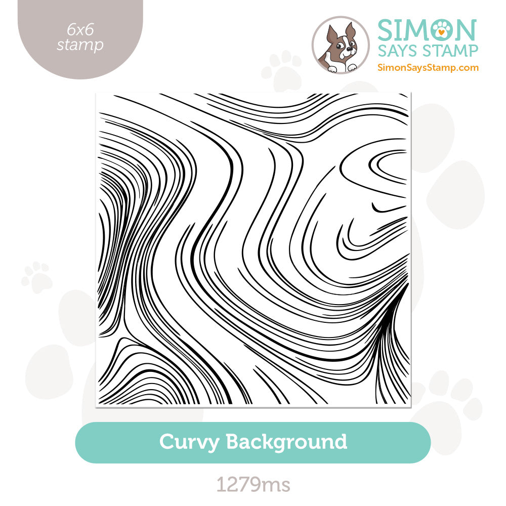 Simon Says Clear Stamp Curvy Background 1279ms STAMPtember