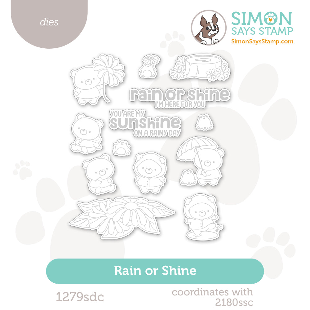 Simon Says Stamp Rain or Shine Wafer Dies 1279sdc Rain or Shine
