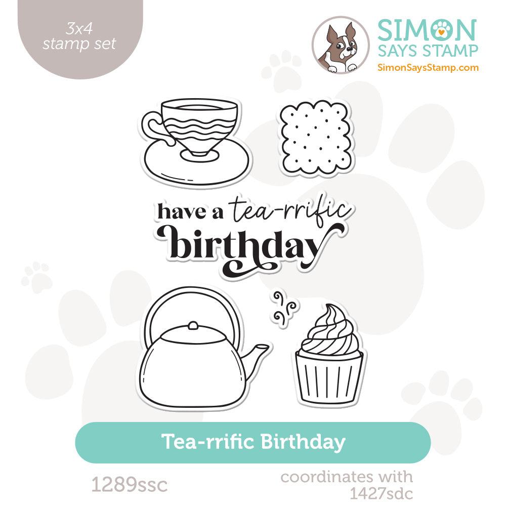 Simon Says Clear Stamps Tea-rrific Birthday 1289ssc