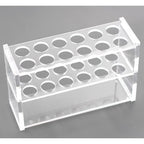 12 Slot Clear Acrylic Organizer Rack with grey background