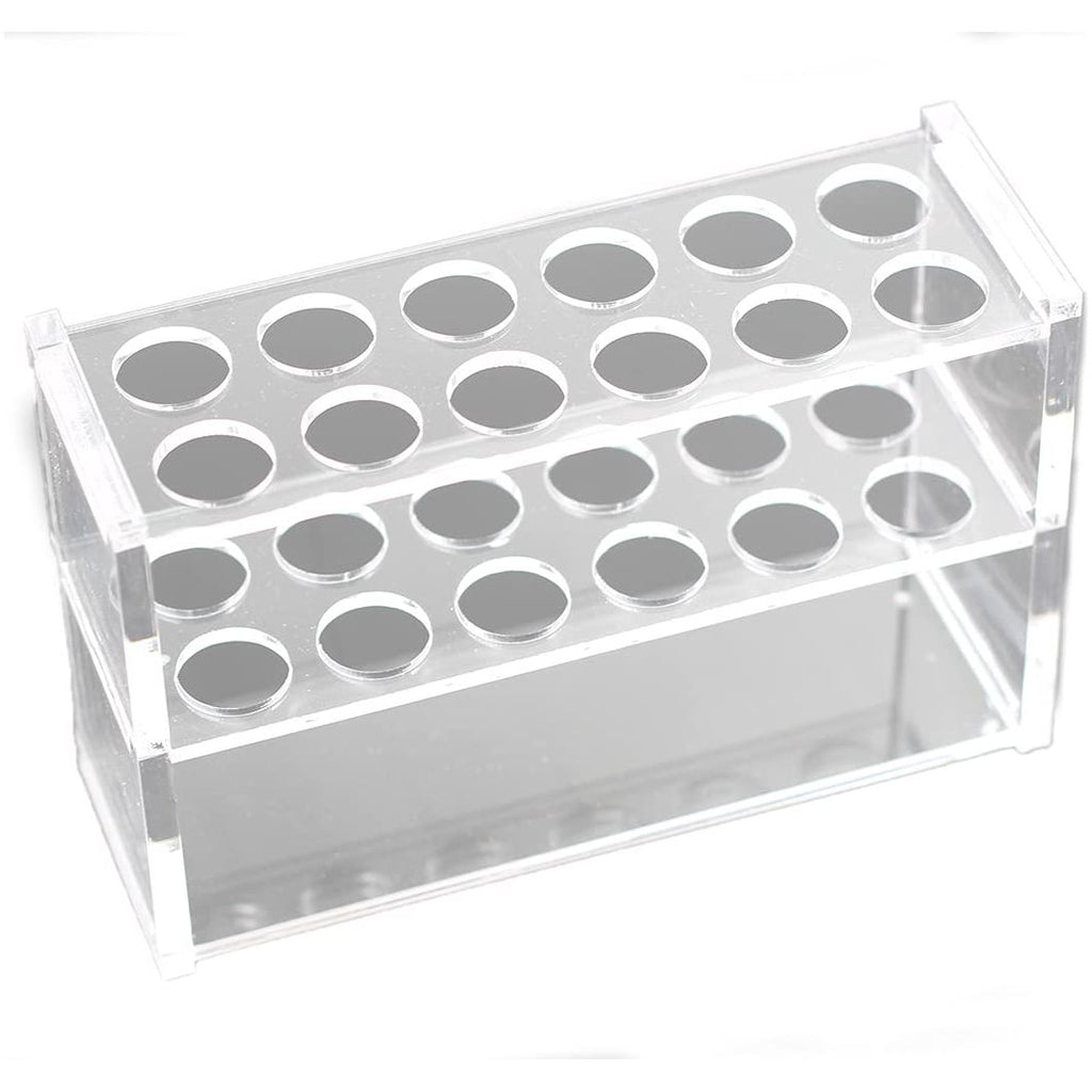 12 Slot Clear Acrylic Organizer Rack with white background