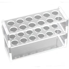 12 Slot Clear Acrylic Organizer Rack with white background