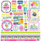 12x12 inch this and that sticker sheet included in 12 inch paper pack