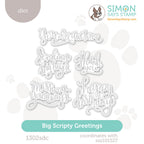Simon Says Stamp Big Scripty Greetings Wafer Dies 1302sdc STAMPtember