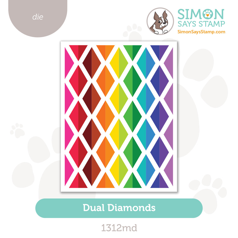 Simon Says Stamp Dual Diamonds Wafer Dies 1312md Happy Camper
