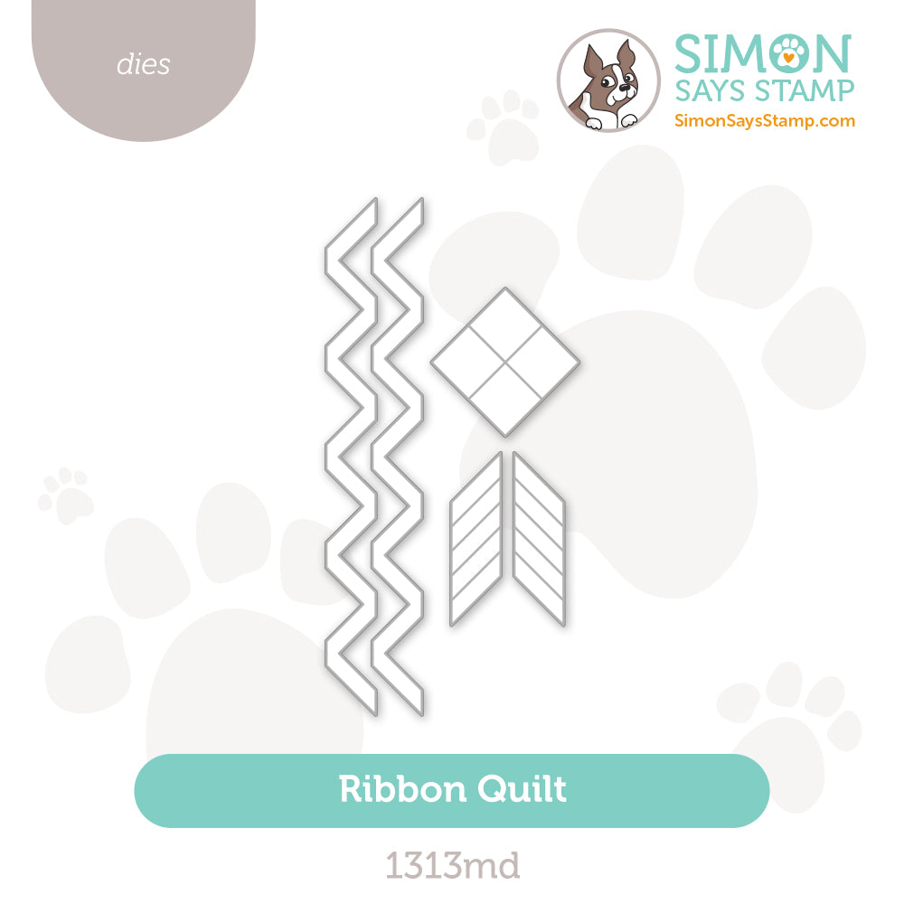 Simon Says Stamp Ribbon Quilt Wafer Dies 1313md Moments In Time