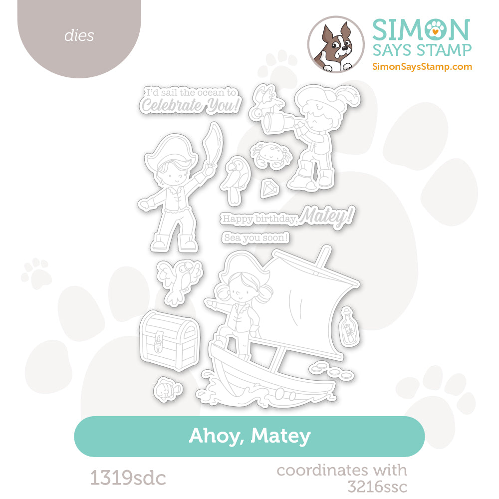 Simon Says Stamp Ahoy Matey Wafer Dies 1319sdc Friend Like You