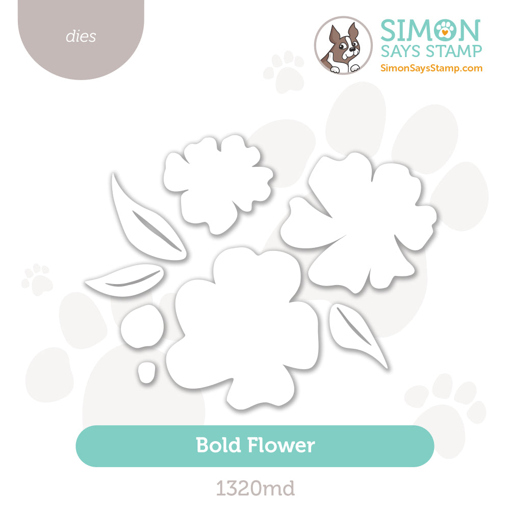 Simon Says Stamp Bold Flower Wafer Dies 1320md Moments in Time