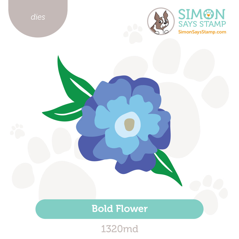 Simon Says Stamp Bold Flower Wafer Dies 1320md Moments in Time