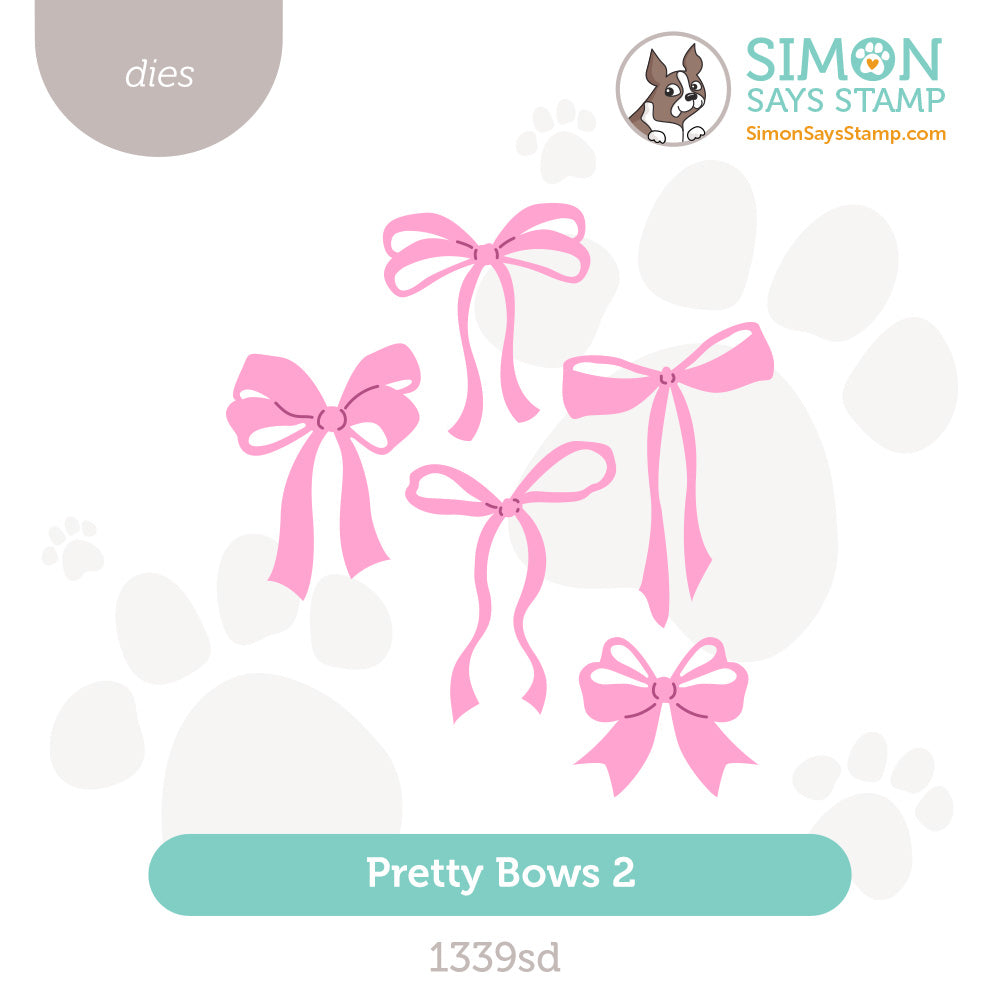 Simon Says Stamp Pretty Bows 2 Wafer Dies 1339sd STAMPtember