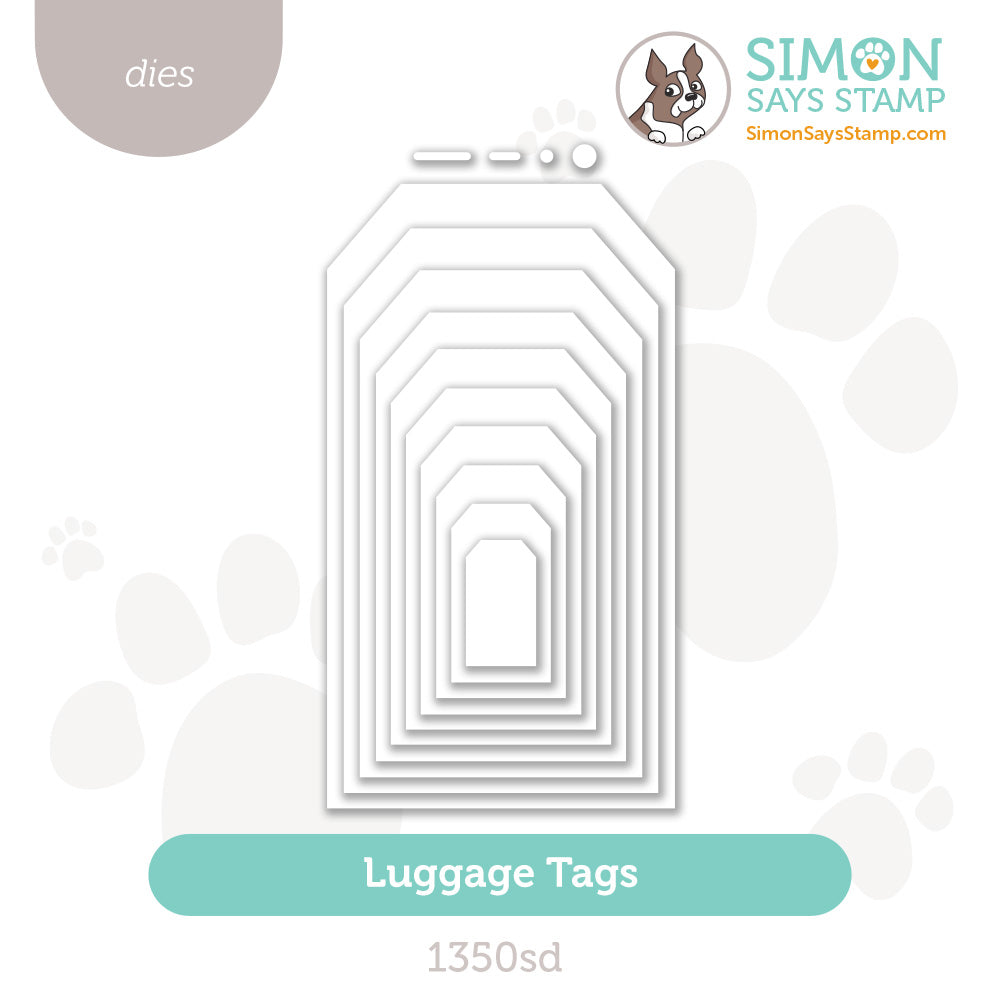 Simon Says Stamp Luggage Tags Wafer Dies 1350sd Sugar And Spice