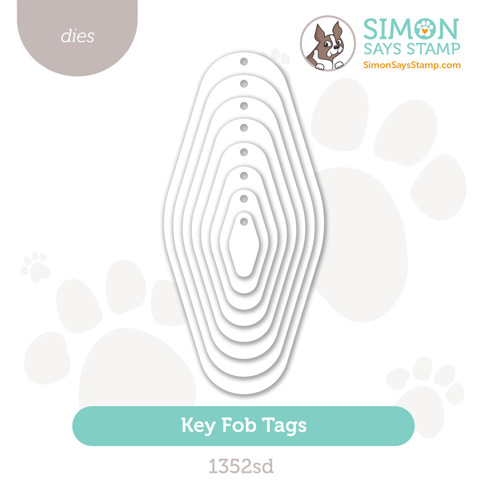 Simon Says Stamp Keyfob Tags Wafer Dies 1352sd Sugar And Spice