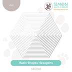 Simon Says Stamp Basic Shapes Hexagons Wafer Dies 1360sd DieCember