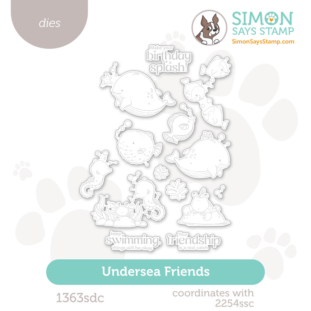 Simon Says Stamp Undersea Friends Wafer Dies 1363sdc Friend Like You