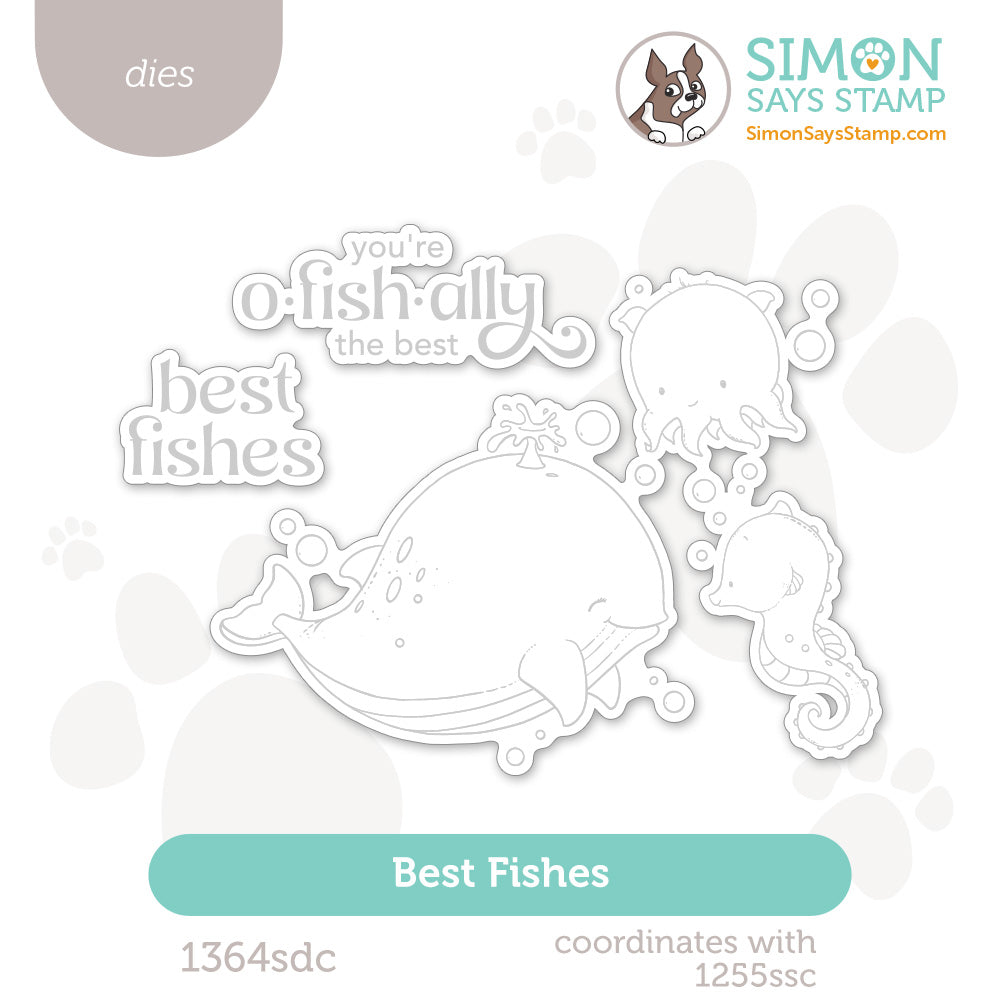 Simon Says Stamp Best Fishes Wafer Dies 1364sdc Friend Like You
