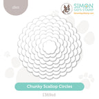 Simon Says Stamp Chunky Scallop Circles Wafer Dies 1369sd Happy Camper