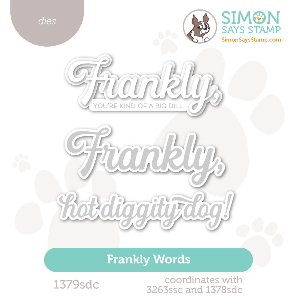 Simon Says Stamp Frankly Words Wafer Dies 1379sdc Happy Camper