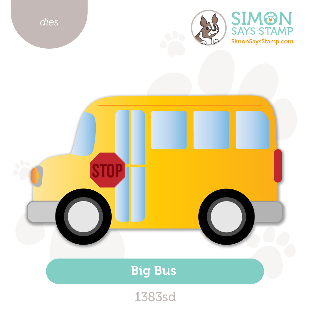 Simon Says Stamp Big Bus Wafer Dies 1383sd Happy Camper