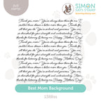 Simon Says Clear Stamp Best Mom Background 1388ss In My Heart