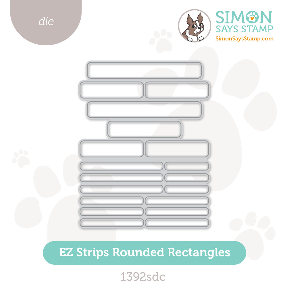 Simon Says Stamp EZ Strips Rounded Rectangles Wafer Dies 1392sdc Sugar And Spice