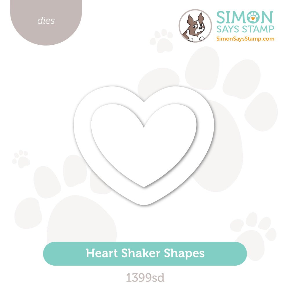 Simon Says Stamp Heart Shaker Shapes Wafer Dies 1399sd DieCember