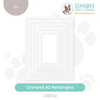 Simon Says Stamp Crimped A2 Rectangles Wafer Dies 1407sd In My Heart