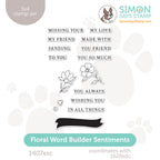 Simon Says Clear Stamps Floral Word Builder Sentiments 1407ssc Always There