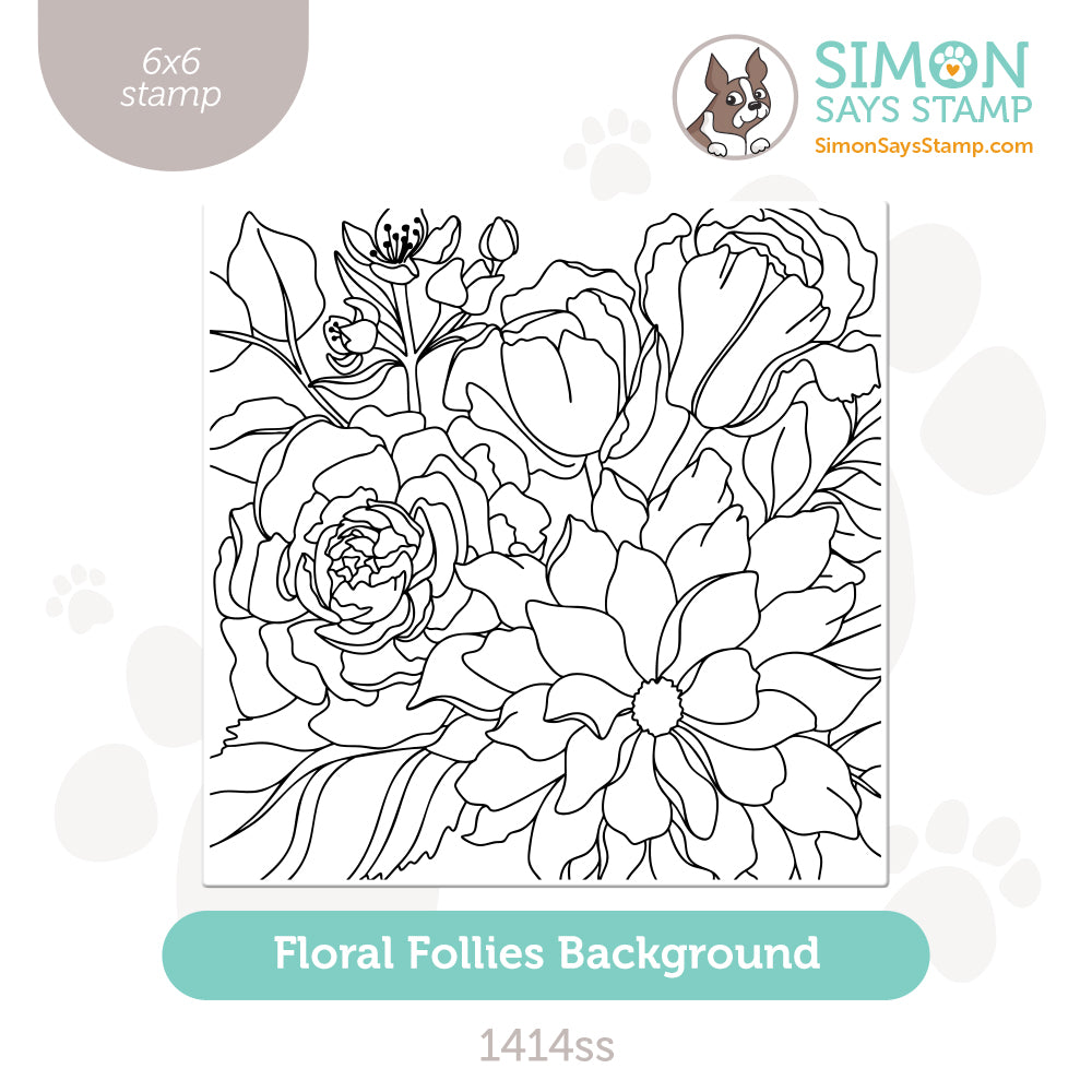 Simon Says Clear Stamp Floral Follies Background 1414ss Stamptember