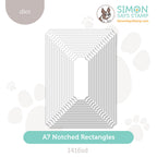Simon Says Stamp Notched A7 Rectangles Wafer Dies 1416sd Stamptember