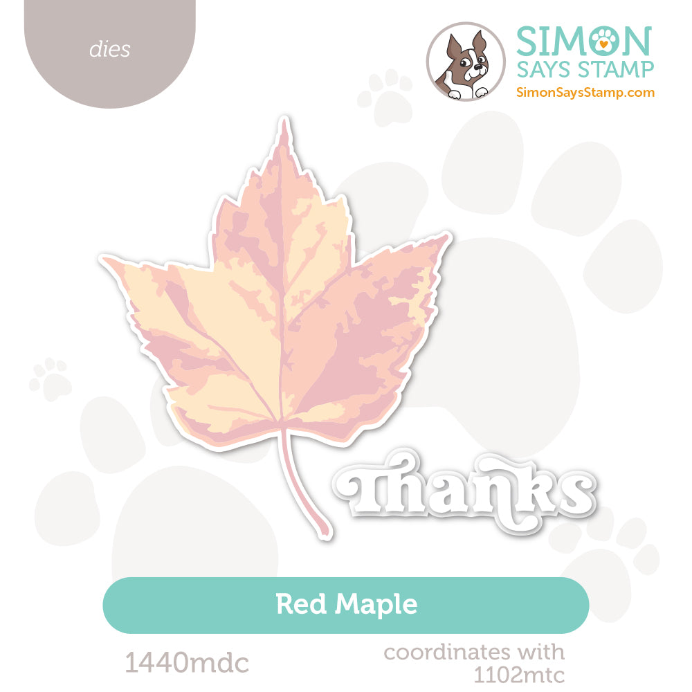 Simon Says Stamp Red Maple Wafer Dies 1440mdc
