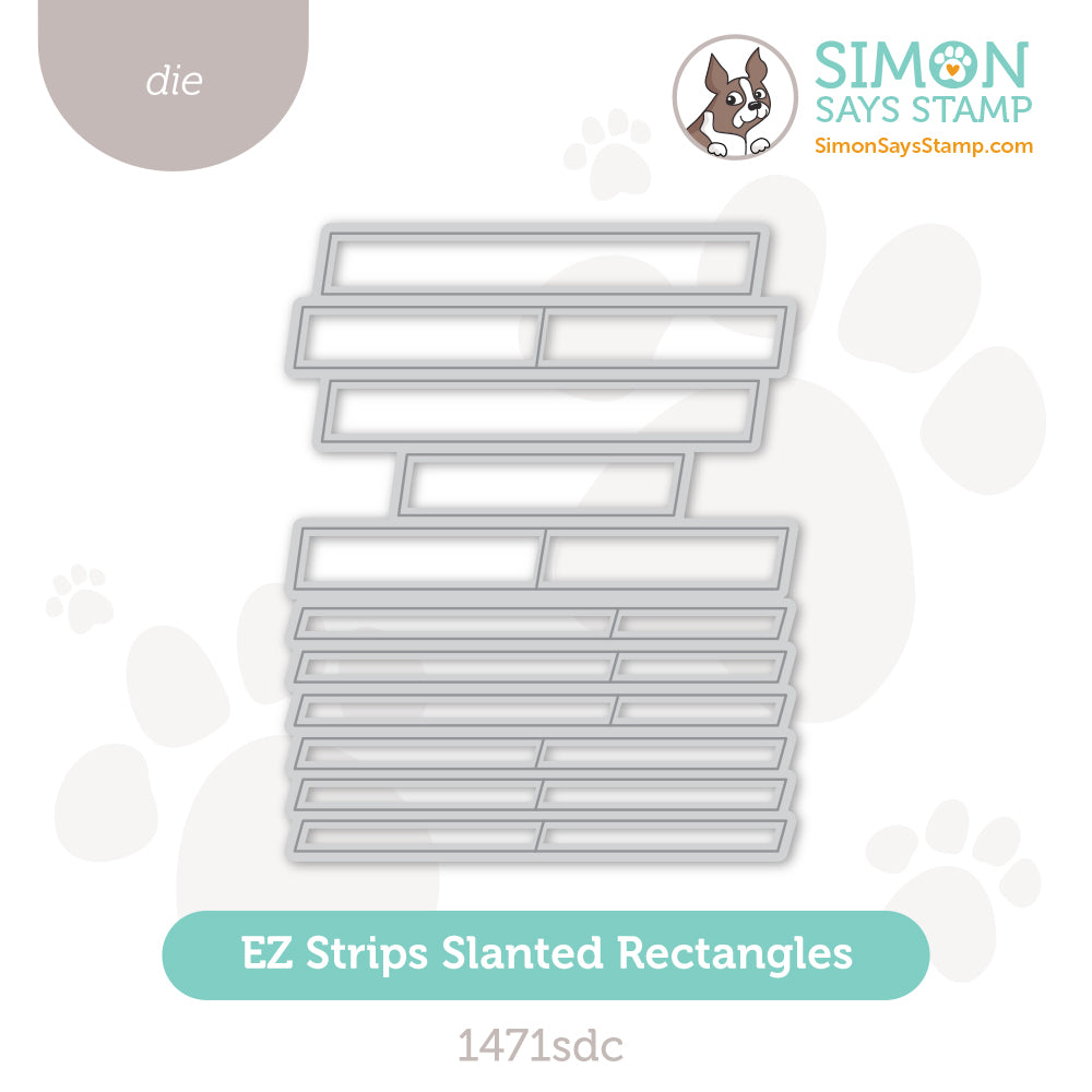 Simon Says Stamp EZ Strips Slanted Rectangles Wafer Dies 1471sdc DieCember
