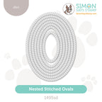 Simon Says Stamp Nested Stitched Ovals Wafer Dies 1495sd DieCember