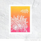Papertrey Ink Easy Bouquet Clear Stamps 1496 white