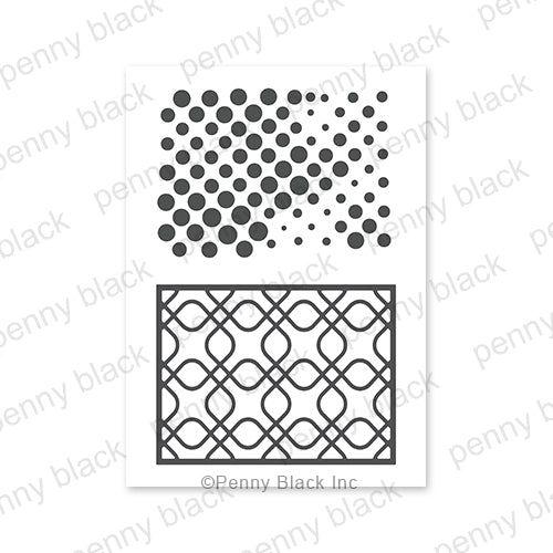 Penny Black Shimmering Geometrics Stick and Shine Sheets 15-016