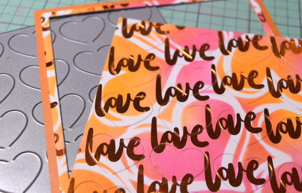Therm O Web Deco Foil Endless Love Toner Card Fronts 5683 Love Background